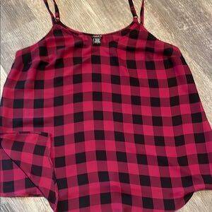 Torrid Red and Black Crop Camisole